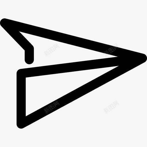 纸飞机直接信息发送图标svg_新图网 https://ixintu.com gradak 信息 发送 直接 飞机