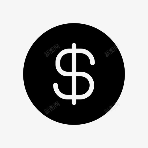 美元硬币快速图标svg_新图网 https://ixintu.com 快速 硬币 美元 货币 金融 金融收藏