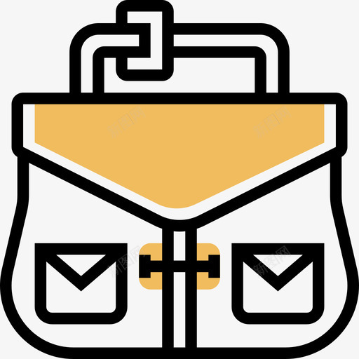 公文包商务316黄影图标svg_新图网 https://ixintu.com 公文包 商务 黄影