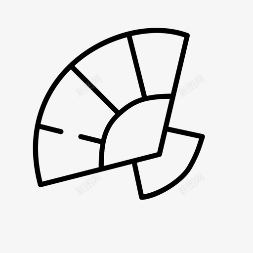 手扇配件清风图标svg_新图网 https://ixintu.com 手扇 清凉 清风 配件 间隙 随机