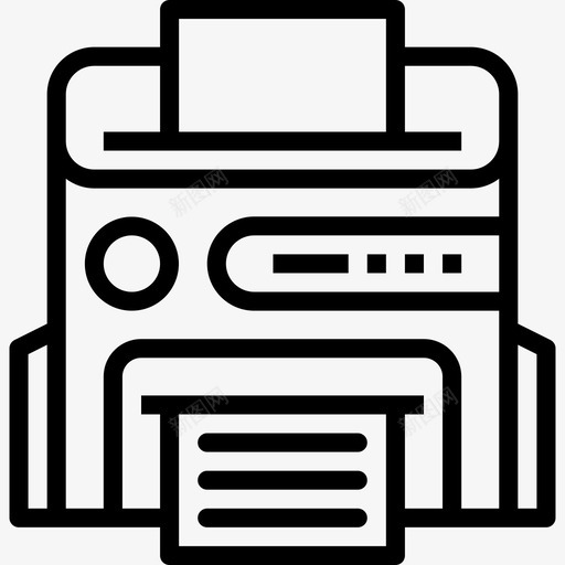 多媒体打印机53线性图标svg_新图网 https://ixintu.com 多媒体 打印机 线性