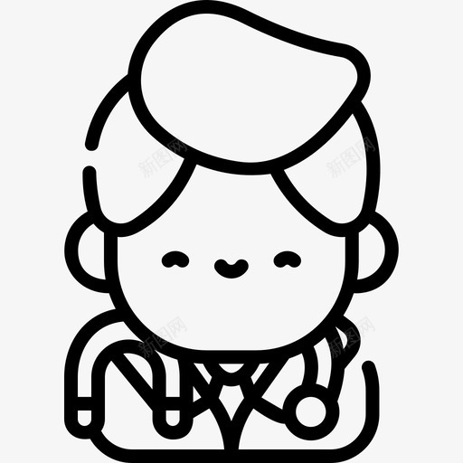 医生健康55岁直系亲属图标svg_新图网 https://ixintu.com 55岁 健康 医生 直系亲属