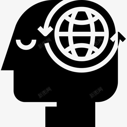 头脑人类思维30填充图标svg_新图网 https://ixintu.com 人类思维30 填充 头脑