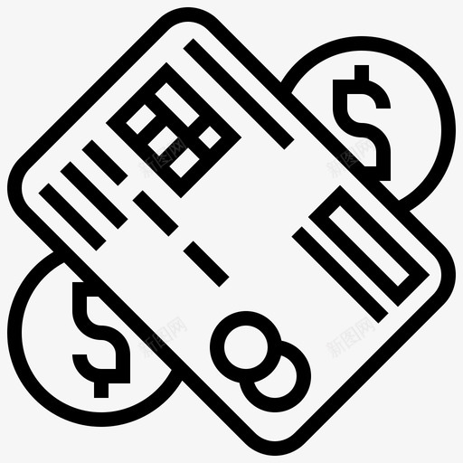卡信用卡电子图标svg_新图网 https://ixintu.com 信用卡 度假 支付 热线 电子 购买