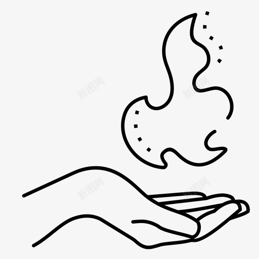 火生态环境图标svg_新图网 https://ixintu.com 土 手 气 火 火焰 环境 生态 自然 自然四大元素水