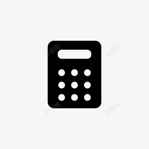 计算器电子数学图标svg_新图网 https://ixintu.com 办公标牌 数字 数学 电子 计算器