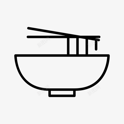 中餐筷子日式图标svg_新图网 https://ixintu.com 中餐 日式 筷子 美食 面条