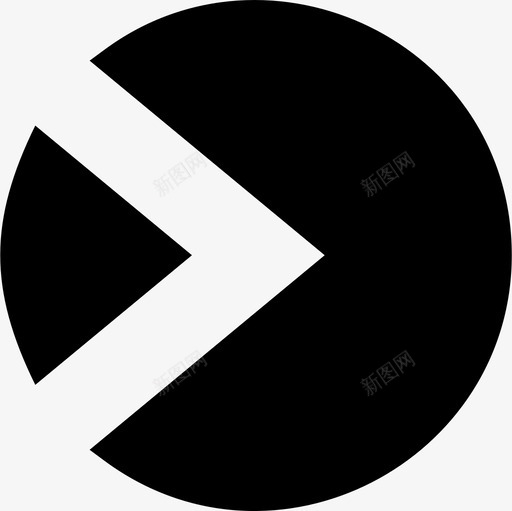 下一个箭头指向图标svg_新图网 https://ixintu.com 下一个 指向 箭头