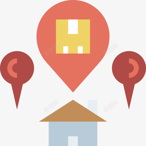 房屋交付要素1公寓图标svg_新图网 https://ixintu.com 交付要素1 公寓 房屋