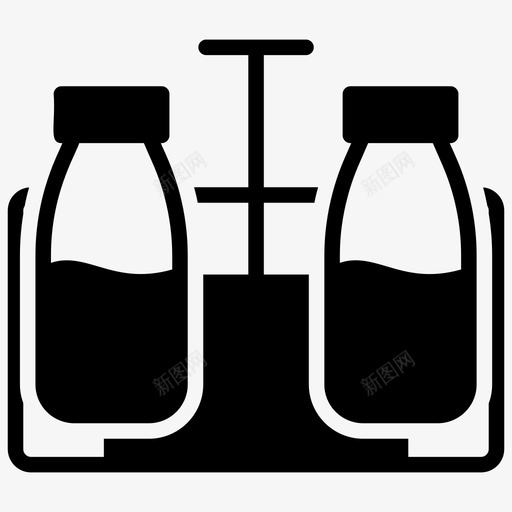 牛奶玻璃瓶奶油牛奶乳制品图标svg_新图网 https://ixintu.com 一套 乳制品 农业 奶油 奶瓶 字形 容器 牛奶 玻璃瓶