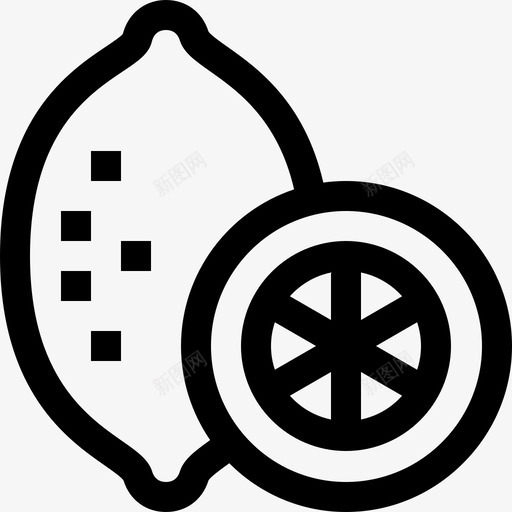 柠檬过敏4直系图标svg_新图网 https://ixintu.com 柠檬 直系 过敏