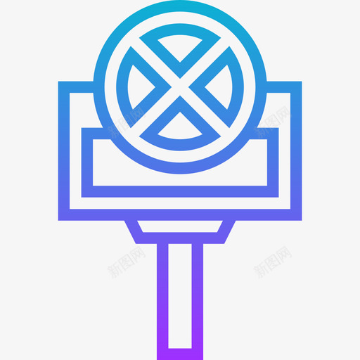 禁止抗议2梯度图标svg_新图网 https://ixintu.com 抗议 梯度 禁止