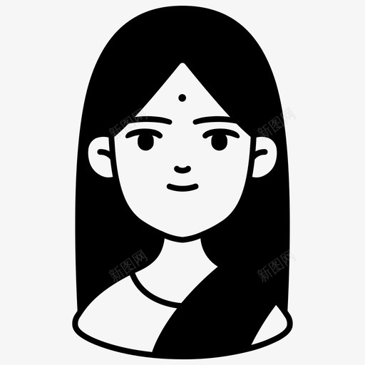 印度女性化身人物女性图标svg_新图网 https://ixintu.com 人物 化身 印度 女性 女性化 职业 雕文