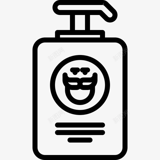 理发师发型8直发图标svg_新图网 https://ixintu.com 发型 理发师 直发