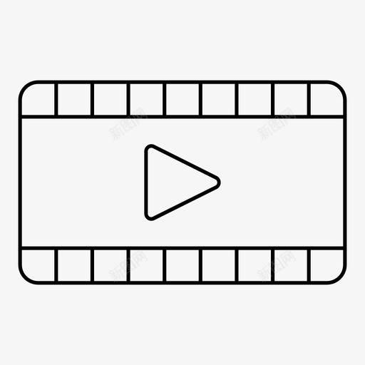 电影戏剧录像带图标svg_新图网 https://ixintu.com 录像带 戏剧 电影