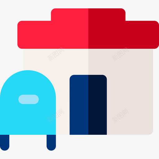 邮政局城市10号楼公寓图标svg_新图网 https://ixintu.com 10号楼 公寓 城市 邮政局
