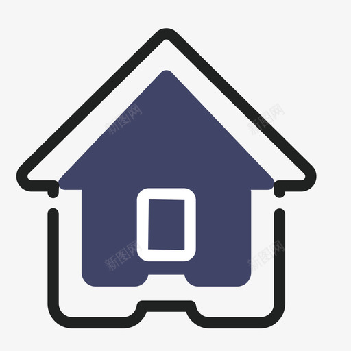 首页-点击态svg_新图网 https://ixintu.com 首页-点击态 底部导航栏icon