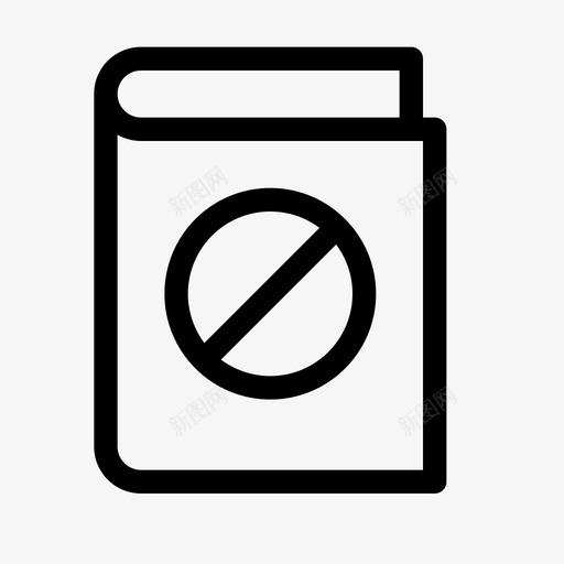 不读书取消图标svg_新图网 https://ixintu.com 不读 参考书 取消 电子书 阅读