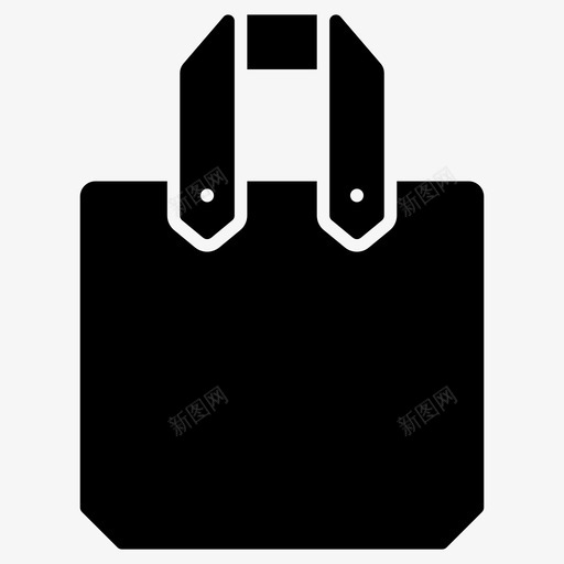 手提袋手袋黄麻袋图标svg_新图网 https://ixintu.com 套装背包 手提袋 手袋 钱包 钱包字形矢量图标 黄麻袋
