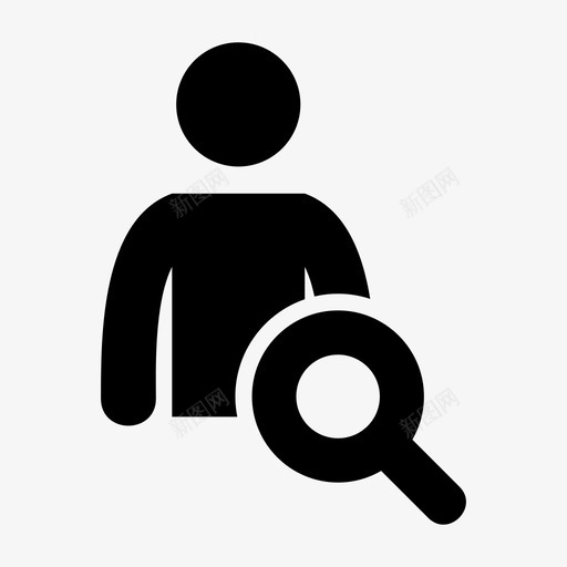 失踪迷路人图标svg_新图网 https://ixintu.com 失踪 搜索 迷路