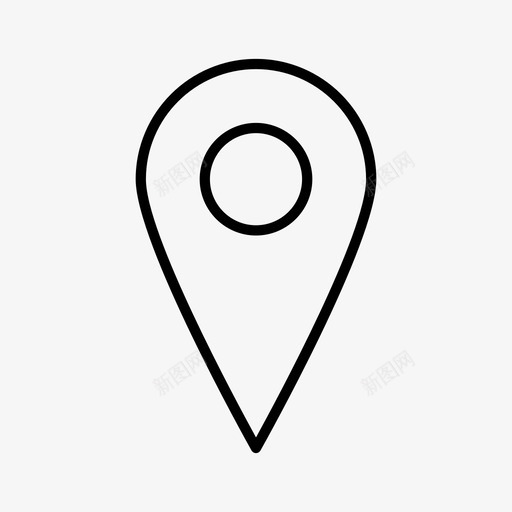 方向查找查看图标svg_新图网 https://ixintu.com 地图 方向 查找 查看 网络