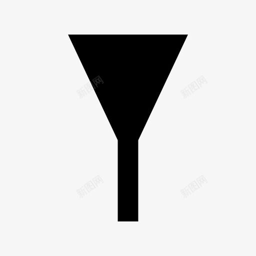 过滤器漏斗果汁图标svg_新图网 https://ixintu.com 厨房 厨房公用设施字形 处理器 果汁 漏斗 过滤器