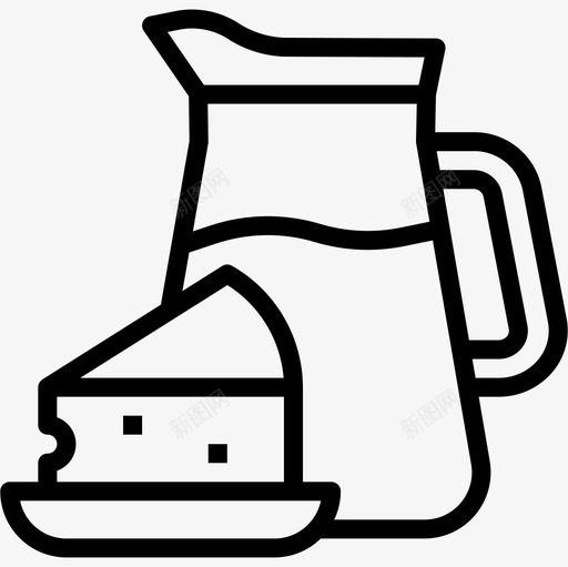 乳制品超市25直列图标svg_新图网 https://ixintu.com 乳制品 直列 超市