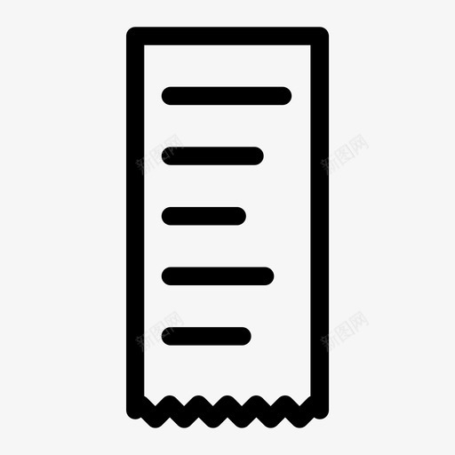收据钱付款图标svg_新图网 https://ixintu.com 付款 收据 购物