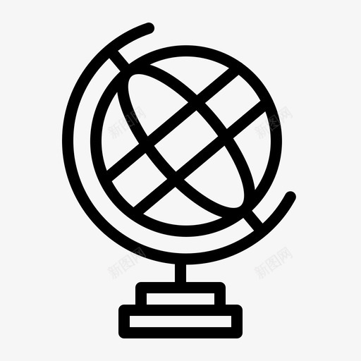 地球仪桌面球仪图标svg_新图网 https://ixintu.com 地球仪 桌面球仪