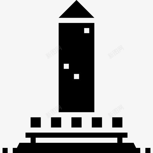 方尖碑美国4雕文图标svg_新图网 https://ixintu.com 尖碑 方尖碑 美国 雕文