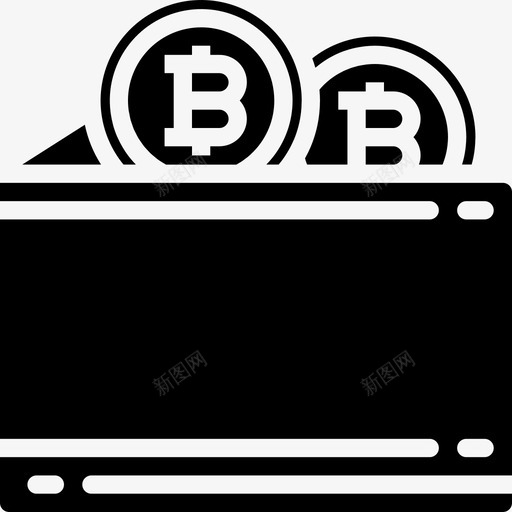 钱包比特币71填充图标svg_新图网 https://ixintu.com 填充 比特 钱包