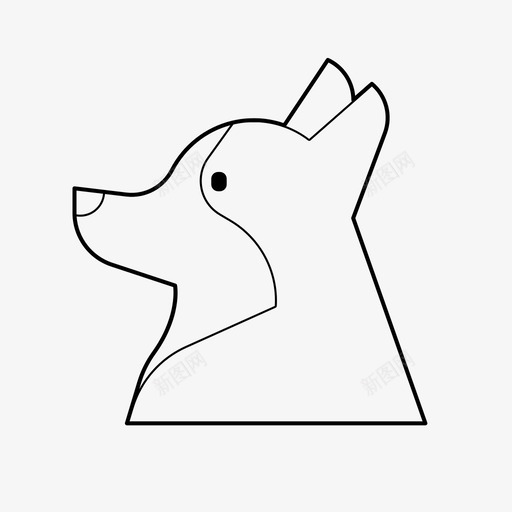 科吉品种狗图标svg_新图网 https://ixintu.com 品种 威尔士 宠物 狗 狗品种我们的亲密朋友 科吉