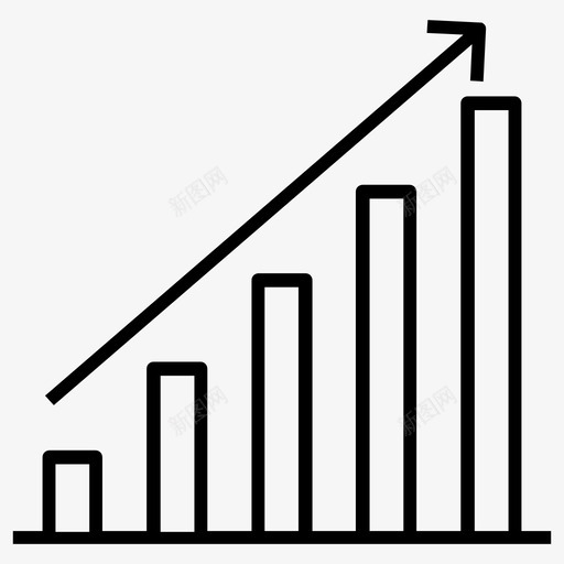 增长图业务图数据分析图标svg_新图网 https://ixintu.com 业务 企业家 信息 向量 图标 图表 增长 数据分析 统计