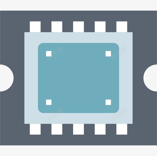 Cpu硬件11扁平图标svg_新图网 https://ixintu.com Cpu 扁平 硬件11