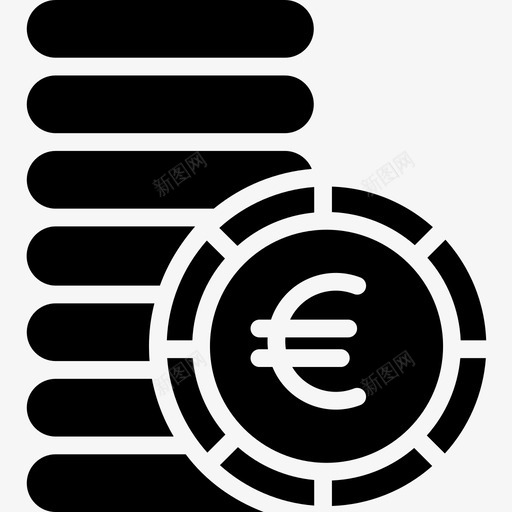 欧元金融115稳健图标svg_新图网 https://ixintu.com 欧元 稳健 金融