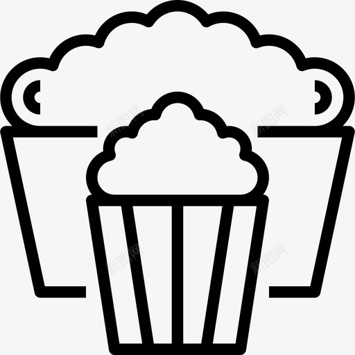 电影院电影5线性图标svg_新图网 https://ixintu.com 电影5 电影院 线性
