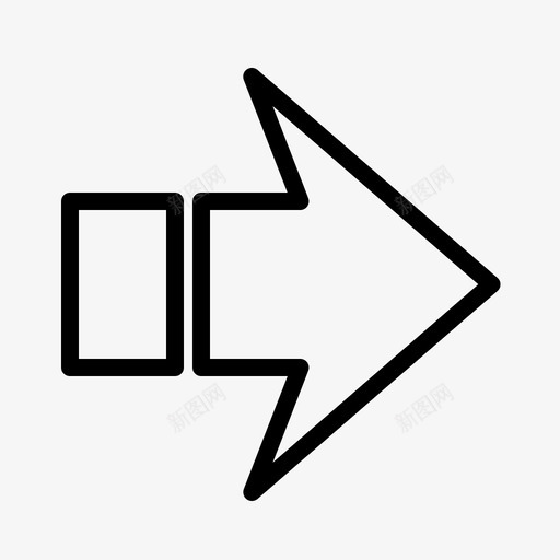 右箭头方向下一个图标svg_新图网 https://ixintu.com 下一个 右箭头 方向 箭头集合
