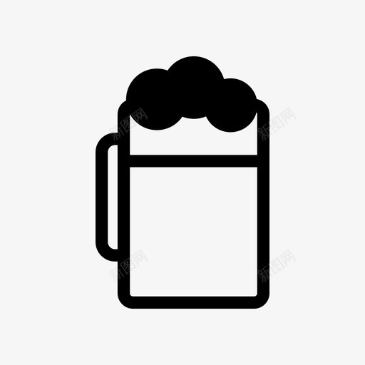 啤酒酒酒吧图标svg_新图网 https://ixintu.com 啤酒 玻璃杯 酒吧 餐厅 饮料