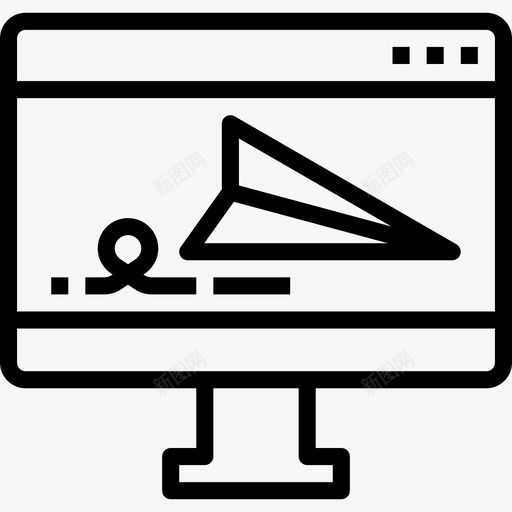 网站联系我们32直线图标svg_新图网 https://ixintu.com 我们 直线 网站 联系