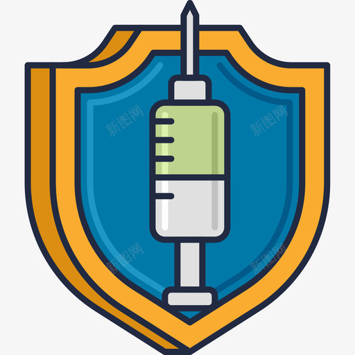 免疫学科学108线性颜色图标svg_新图网 https://ixintu.com 免疫学 科学 线性 颜色
