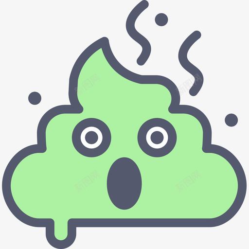 大便恶心的2线性颜色图标svg_新图网 https://ixintu.com 大便 恶心的2 线性颜色
