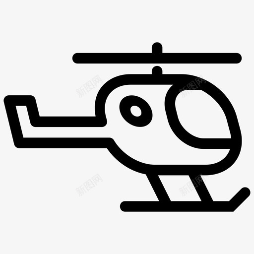 直升机飞机运输图标svg_新图网 https://ixintu.com 直升机 车辆 运输 飞机