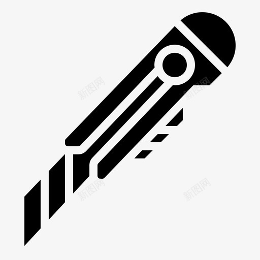 刀具刀片锋利图标svg_新图网 https://ixintu.com 刀具 刀片 工具 文具 施工工具2字形 锋利