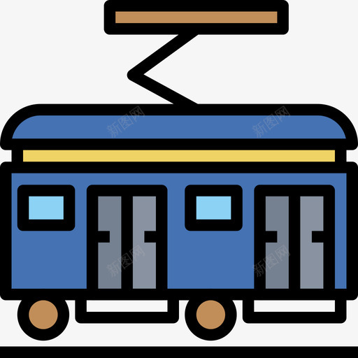 地铁现代都市2线条色彩图标svg_新图网 https://ixintu.com 地铁 现代都市2 线条色彩
