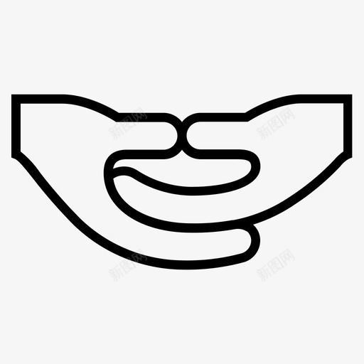 摩陀佛教佛教手图标svg_新图网 https://ixintu.com 佛教 冥想 印度 手 摩陀佛教 瑜伽