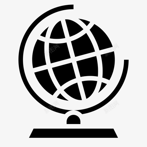 全局抽象地球图标svg_新图网 https://ixintu.com 世界 全局 地图 地球 地理 实体 抽象