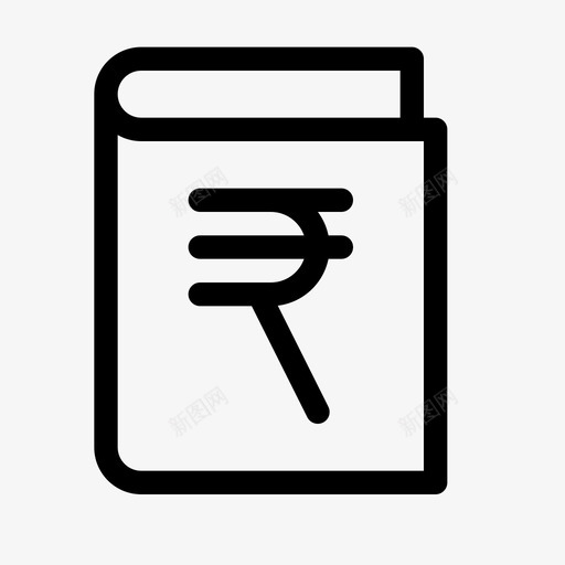 分类帐会计记账图标svg_新图网 https://ixintu.com 会计 分类帐 卢比 参考书目 日志 记账 财务