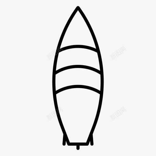 冲浪沙滩夏天图标svg_新图网 https://ixintu.com 冲浪 夏天 水上运动 沙滩