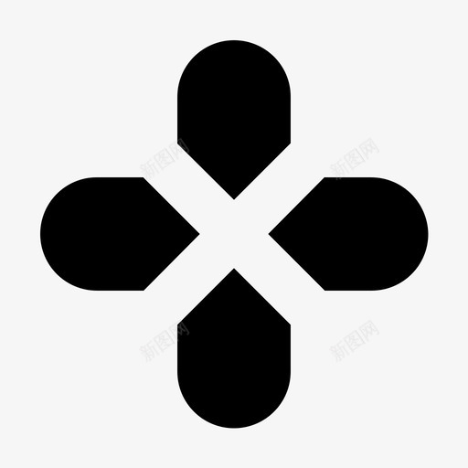 pad控制器dpad图标svg_新图网 https://ixintu.com pad 控制器 游戏