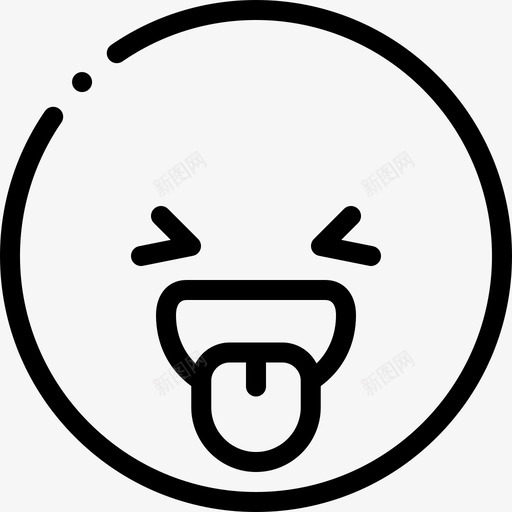 笑表情17直率图标svg_新图网 https://ixintu.com 直率 表情